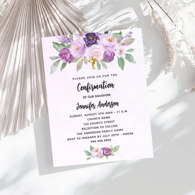 Flyer Confirmación de invitación presupuestaria para flo (Subido por el creador)