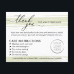 Flyer Consejo de Instrucciones de Lavado de Green<br><div class="desc">Consejo de Instrucciones de Lavado de Green</div>