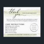 Flyer Consejo de Instrucciones de Lavado de Green<br><div class="desc">Consejo de Instrucciones de Lavado de Green</div>