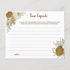 Flyer Consejo de la cápsula del tiempo Boho Autumn Brida