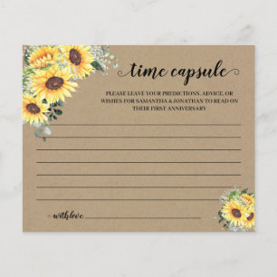 Flyer Consejo de la cápsula del tiempo de los girasoles