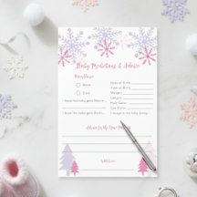 Consejo de Predicciones de Invierno de Baby Shower