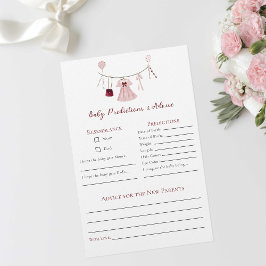 Flyer Consejo de Predicciones Pequeño Baby Shower