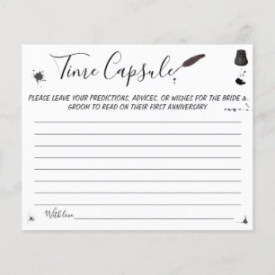 Flyer Consejos de la cápsula de tiempo para tarjeta de d