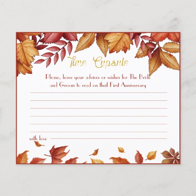 Flyer Consejos de la cápsula de tiempo Pareja Ducha de n (Frente)