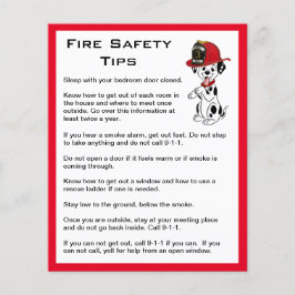 Flyer Consejos de seguridad contra incendios para perros
