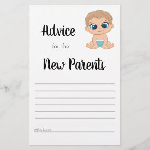 Flyer Consejos para el niño bebé de los nuevos padres