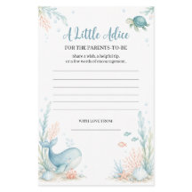 Consejos para padres en Baby Shower Bajo el Mar
