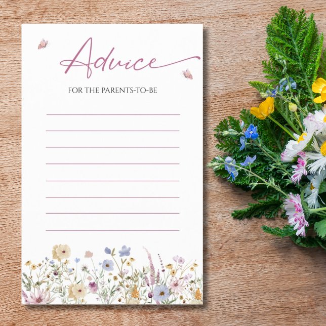 Flyer Consejos para padres suaves flores silvestres past (Subido por el creador)