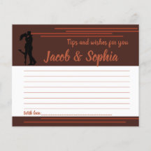 Consejos y deseos para tarjeta de ducha de novia p