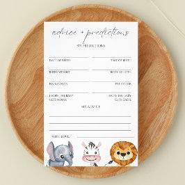 Flyer Consejos y predicciones Wild One Safari Baby Showe