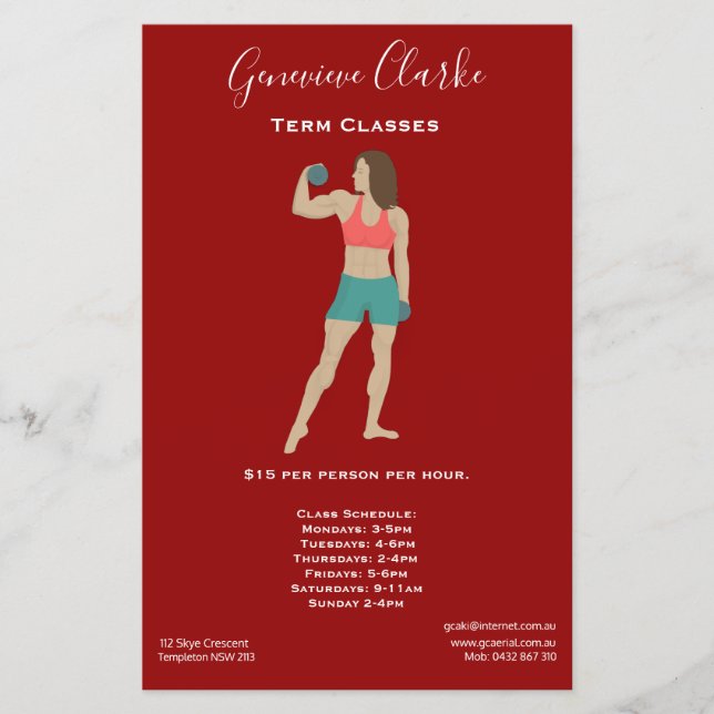 Flyer Construcción de cuerpos (Frente)