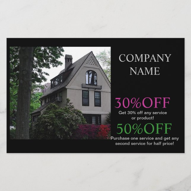 Flyer Construcción de viviendas de techos de renovación (Frente)