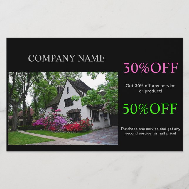 Flyer Construcción de viviendas de techos de renovación (Frente)