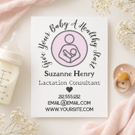 Flyer Consultora de Lactancia Amamantando Leche Bebé