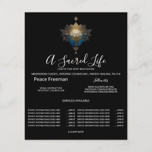 FLYER CONVERGENCIA SAGRADA SÍMBOLO DE LOTUS ALQUÍMICO
