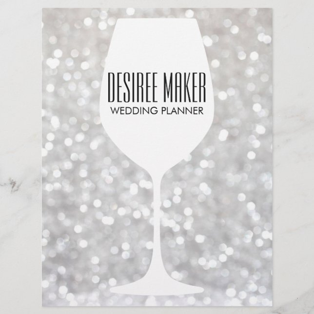 Flyer Copa de vino. | Bokeh (Frente)
