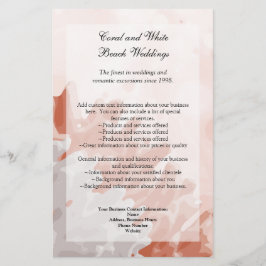 Flyer Coral y arrecife blanco