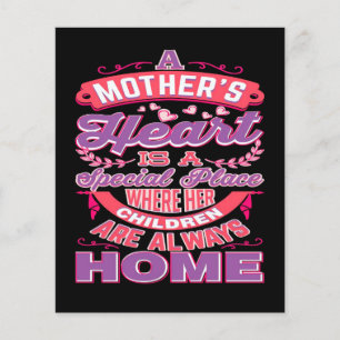 Flyer corazón de madre