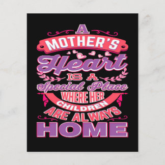 Flyer corazón de madre