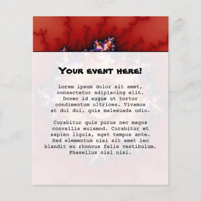 Flyer Corona De Tornos - Fractal (Frente)