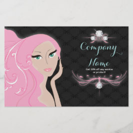 Flyer Cosmetólogo Artista de maquillaje de cabello SPA S