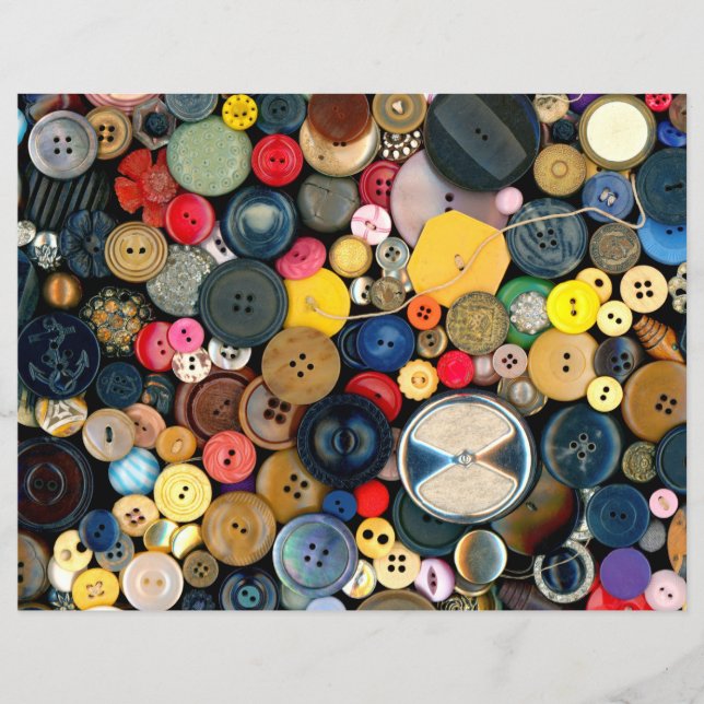 Flyer Costura - Botones - Conjunto de Botones (Frente)