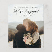 Couple Photo Engagement Party Welcome Fyler