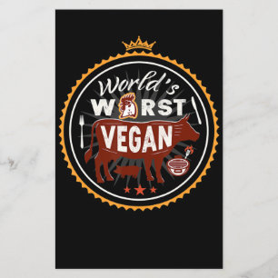 Flyer Cow Worlds Worlds Peor Carne Vegan BBQ