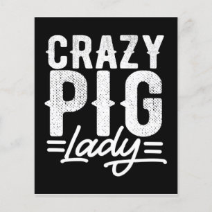 Flyer Crazy Pig Explotación agraria Regalo estudiant