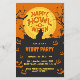 Flyer Crea tu propia fiesta de personalizado de Hallowee