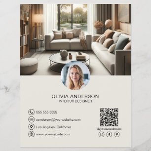 Flyer Crea tu propio código QR para negocios de redes so