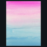 Flyer Crea Tu Propio Ombre Rosa Y Azul<br><div class="desc">Lavado degradado de color agua de colores rosa y azul vivos. ¡personalizar agregando tu propio texto y/o imagen!</div>