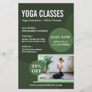 Flyer Crea tus propias clases de estudio de instructor d