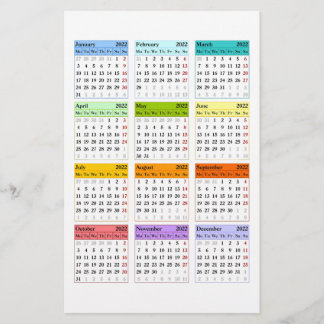 Flyer Crear su propio calendario 2022