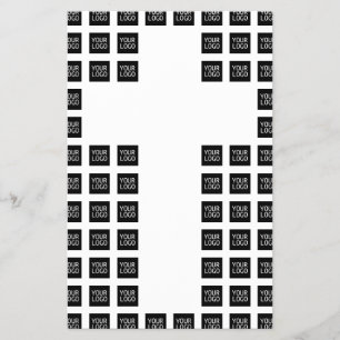 Flyer Crear un patrón cruzado con cualquier logotipo o i