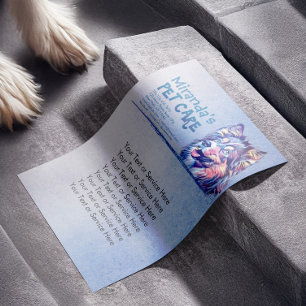 Flyer Crecimiento de la Cuidado de las Mascotas Sentado