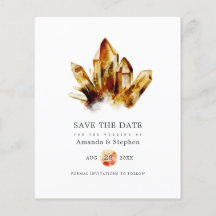 Cristales de Ojo de Tigre para Boda Save The Date