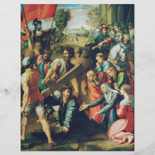 Flyer Cristo cayendo en el camino al calvario