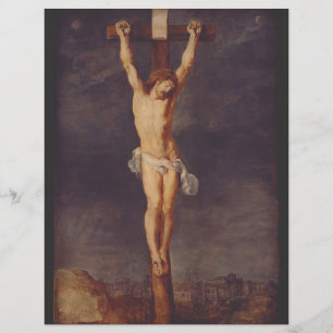 Flyer Cristo muerto en la cruz por Peter Paul Rubens Art