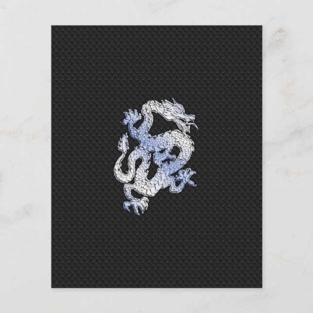 Flyer Cromado como Dragon plata Estilo de piel de serpie (Frente)