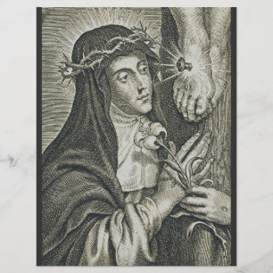 Flyer Cruikifixión de Santa Catalina de Siena Arte Noir 