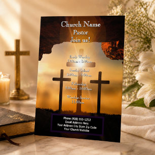 Flyer Cruz Calvario Pascua, Únete a Nuestros Servicios