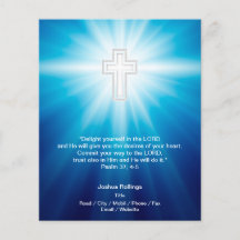Cruz cristiana de fondo azul
