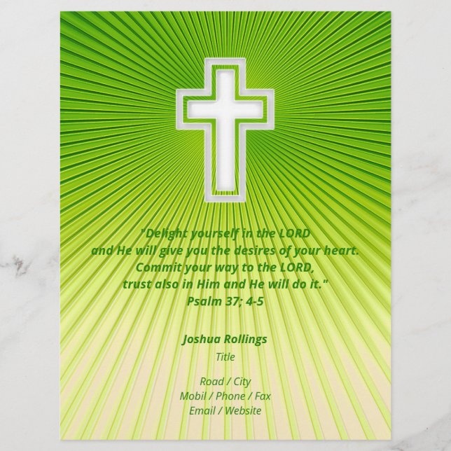 Flyer Cruz cristiana | INSPIRADOR (Frente)