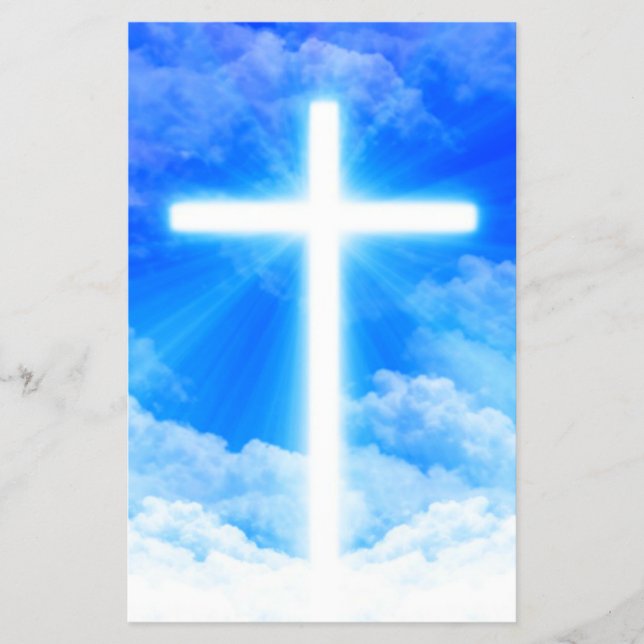 Flyer Cruz de la Luz Jesucristo Personalizable Cristiano (Frente)