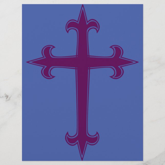 Flyer Cruz Morada Cristiana (Frente)