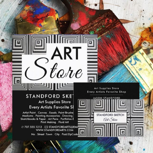 Flyer Cuadrados trippy de Maze, tienda de artículos de a (Subido por el creador)