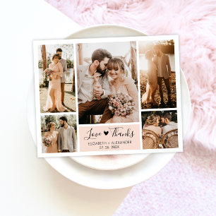 Flyer Cuadrícula de Presupuesto Colaje de Fotos de Boda 
