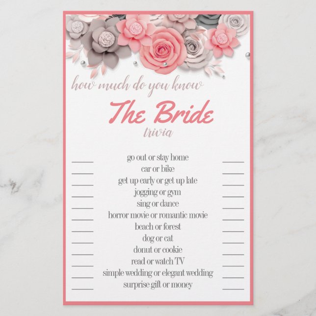 Flyer Cuánto conoces la tarjeta de viaje de novias (Frente)